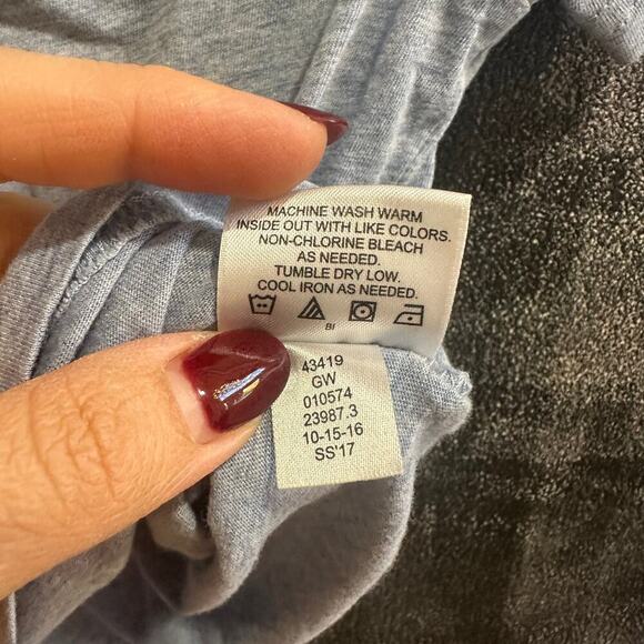 Hanna Andersson Heather Grey/Blue TShirt, VGUC, Sz 90 (3) (3A) - Picture 5 of 5